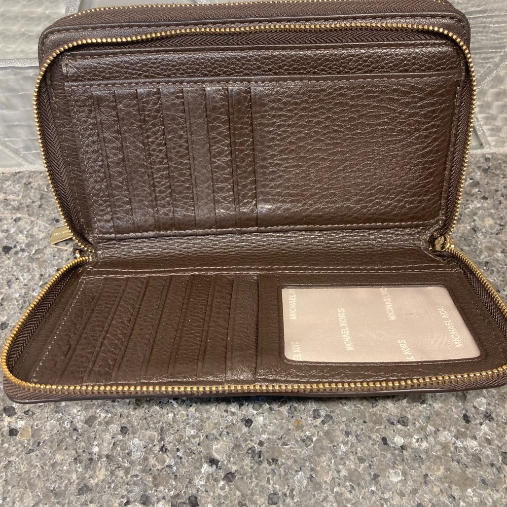 Michael Kors Dark Brown Wristlet - Picture 2 of 4